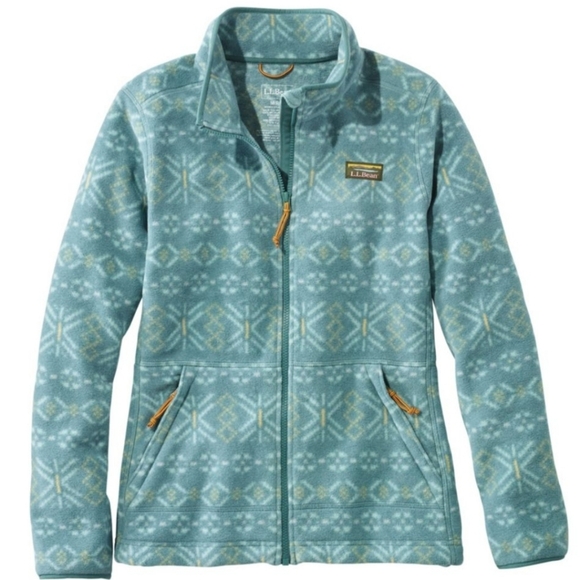 LL Bean Mountain Classic Fleece Jacket, Print Size XXS - Picture 1 of 8